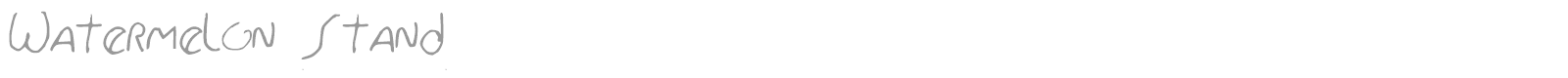 Watermelon Stand font preview